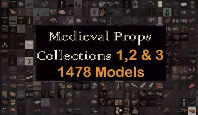 Medieval Props Collection ONE TWO THREE