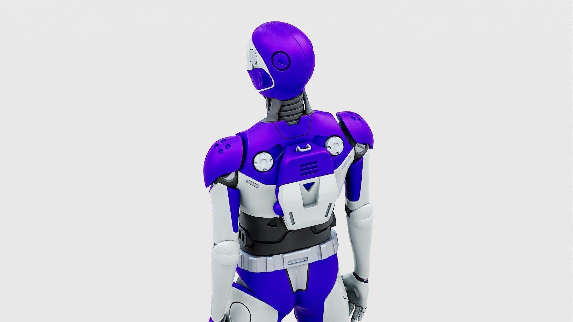 HUMANOID ORPHEUS-J  Rigged for Unreal Engine - Unity - MIXAMO 3D model_27