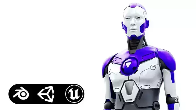 HUMANOID ORPHEUS-J  Rigged for Unreal Engine - Unity - MIXAMO 3D model
