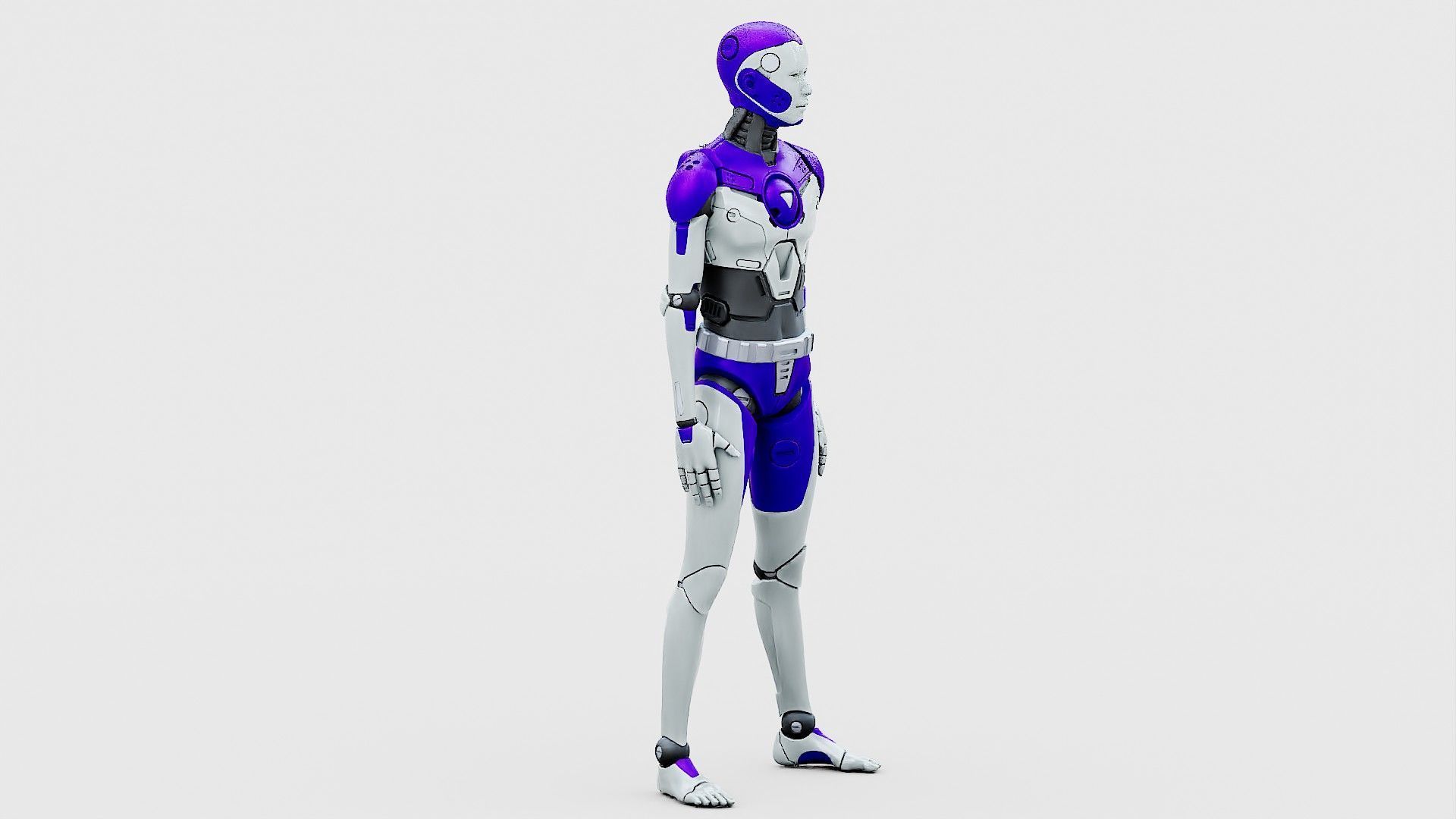 HUMANOID ORPHEUS-J  Rigged for Unreal Engine - Unity - MIXAMO 3D model_8
