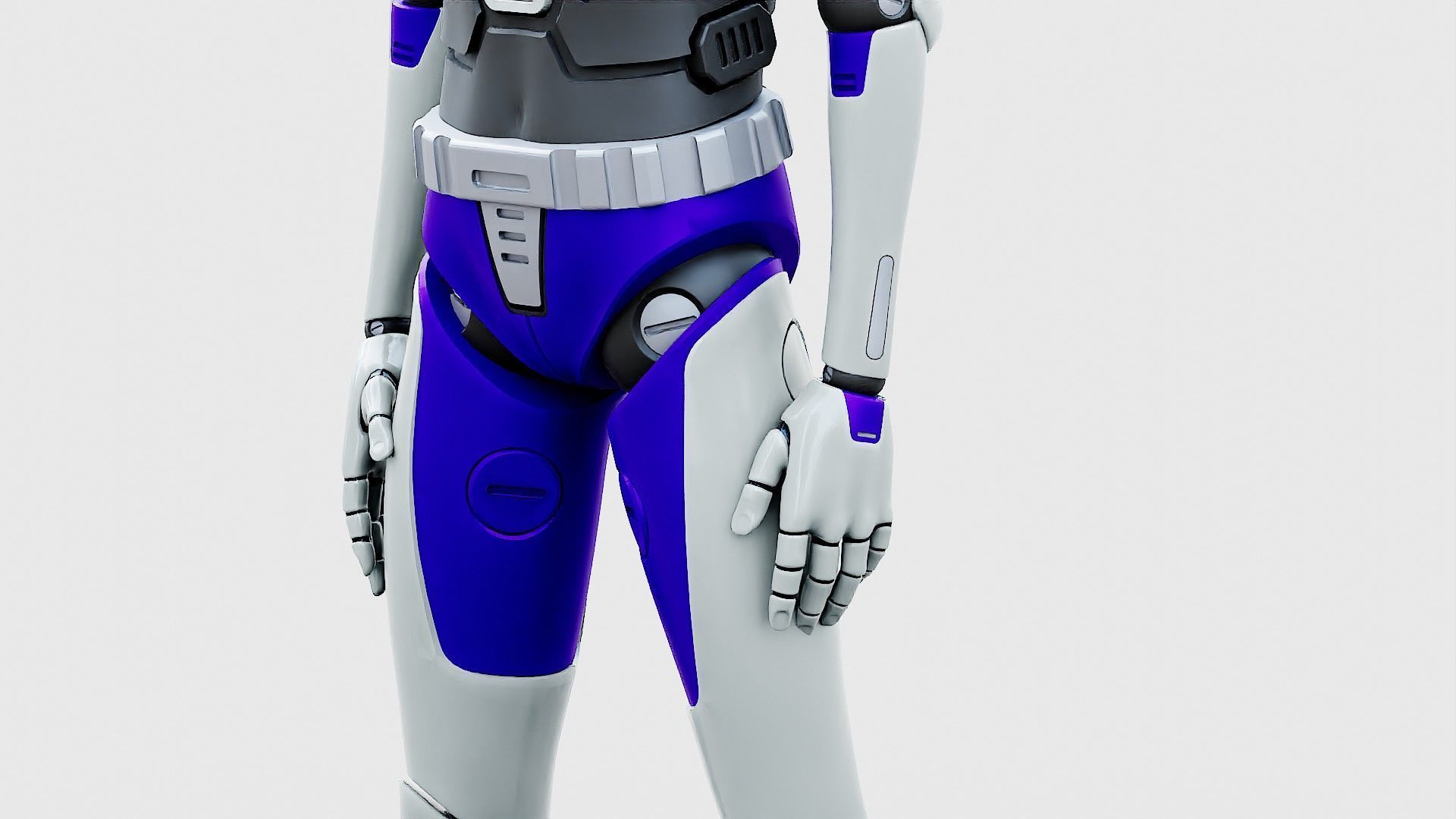 HUMANOID ORPHEUS-J  Rigged for Unreal Engine - Unity - MIXAMO 3D model_29