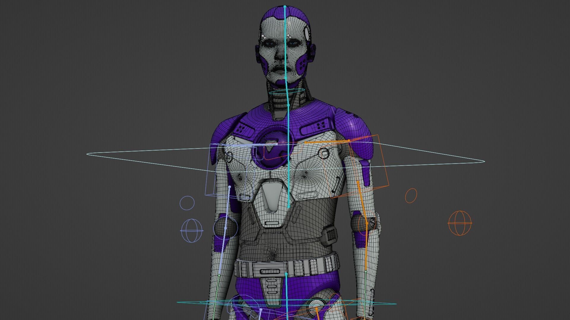 HUMANOID ORPHEUS-J  Rigged for Unreal Engine - Unity - MIXAMO 3D model_39