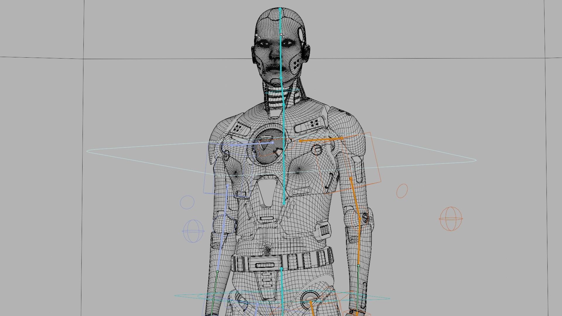 HUMANOID ORPHEUS-J  Rigged for Unreal Engine - Unity - MIXAMO 3D model_42