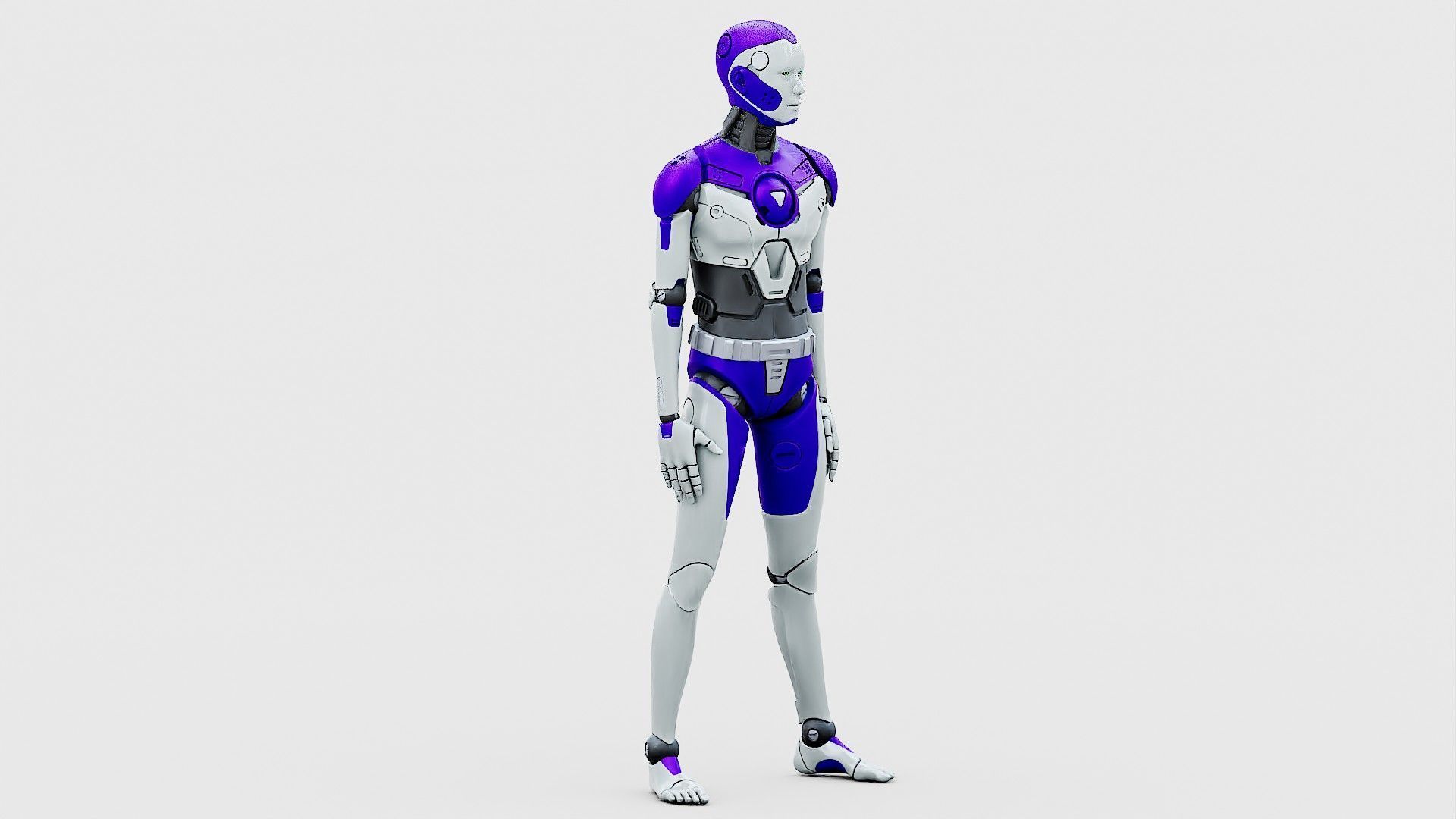 HUMANOID ORPHEUS-J  Rigged for Unreal Engine - Unity - MIXAMO 3D model_7