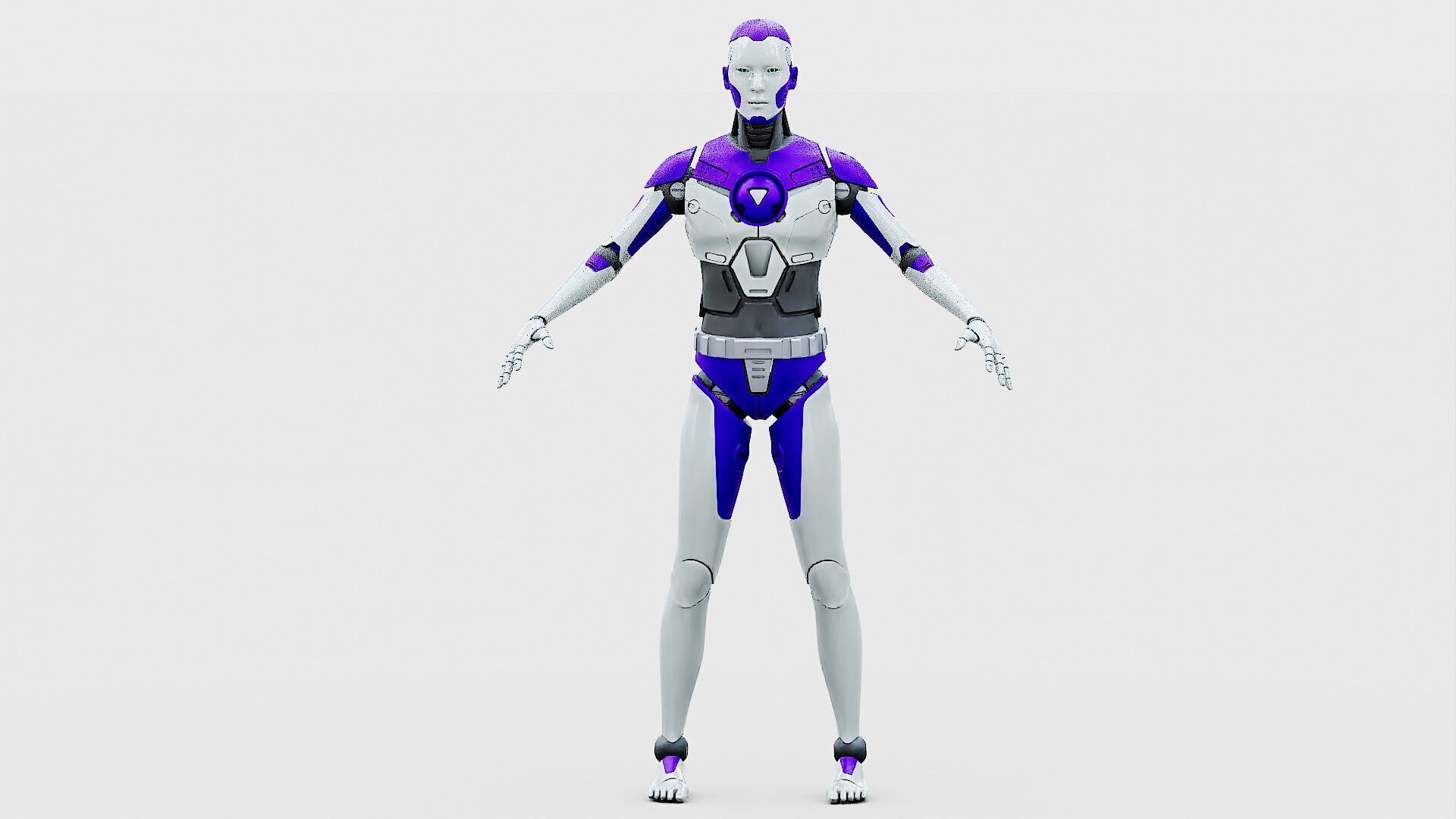 HUMANOID ORPHEUS-J  Rigged for Unreal Engine - Unity - MIXAMO 3D model_30