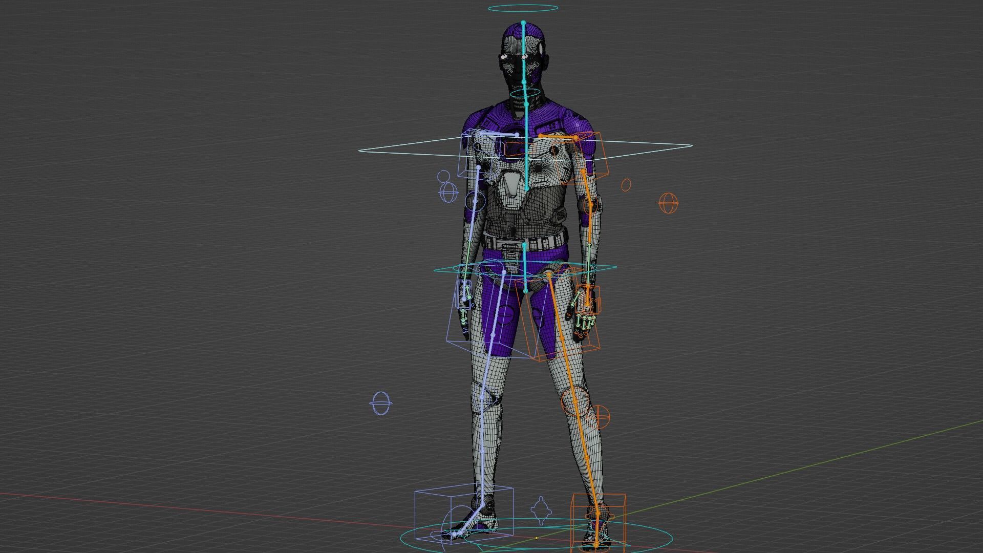 HUMANOID ORPHEUS-J  Rigged for Unreal Engine - Unity - MIXAMO 3D model_37