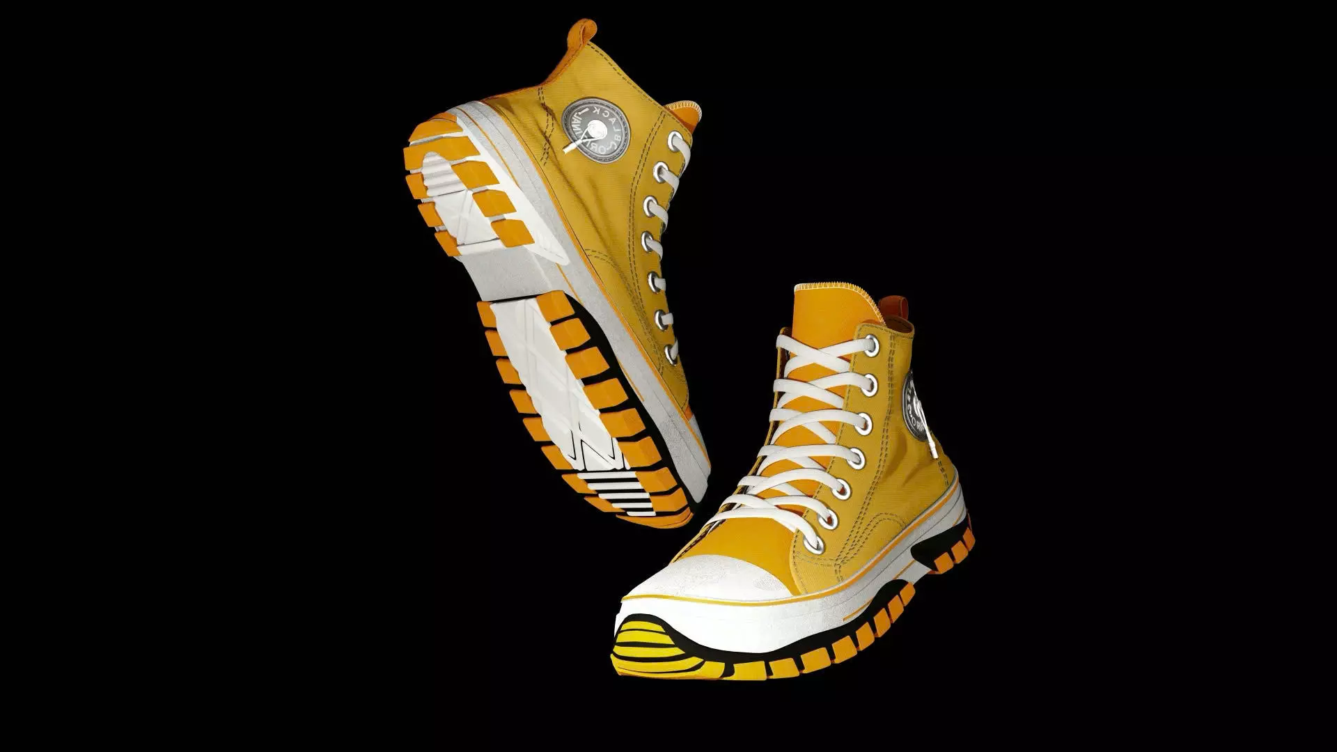 High Top Sneakers The Pinnacle of Creativity 3D model