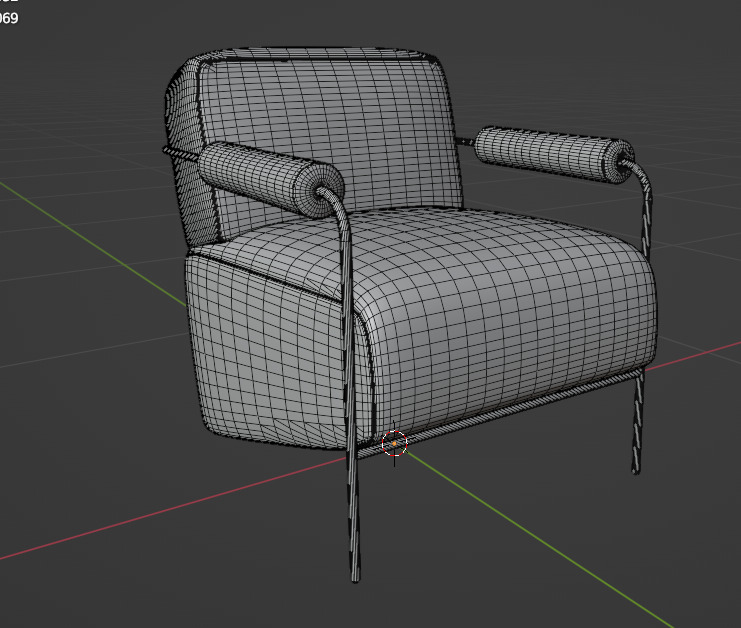 Faroe Accent Chair 3D model_14