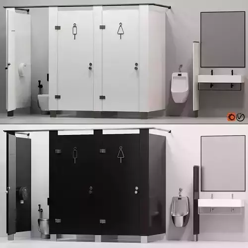 Sanitary partitions for public toilets