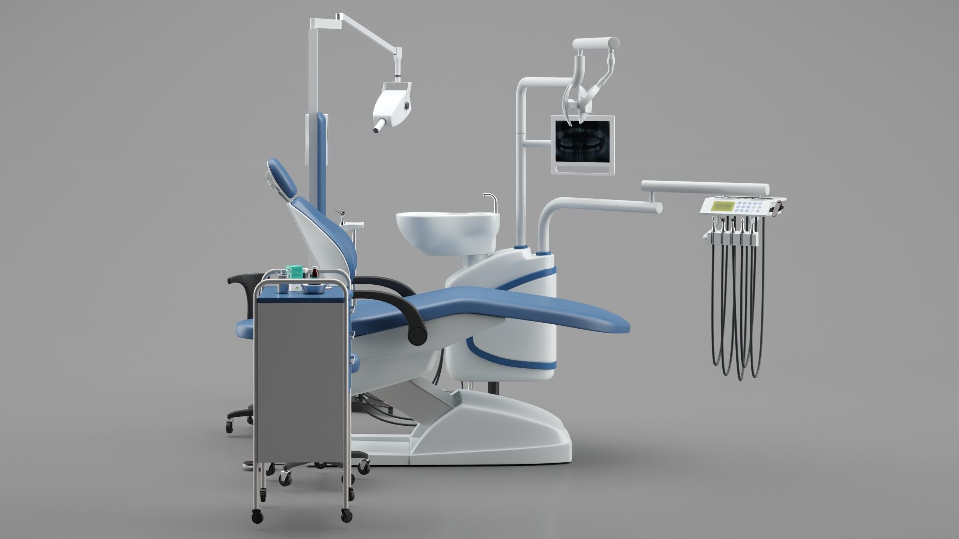 Dental Chair Unit Set 3D model_5