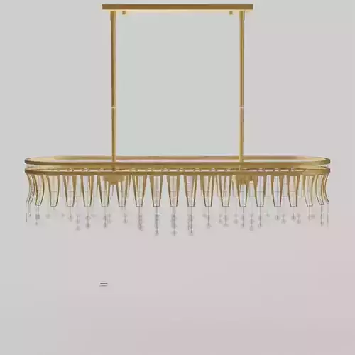 Fantania Wide 4-Light Linear Chandelier