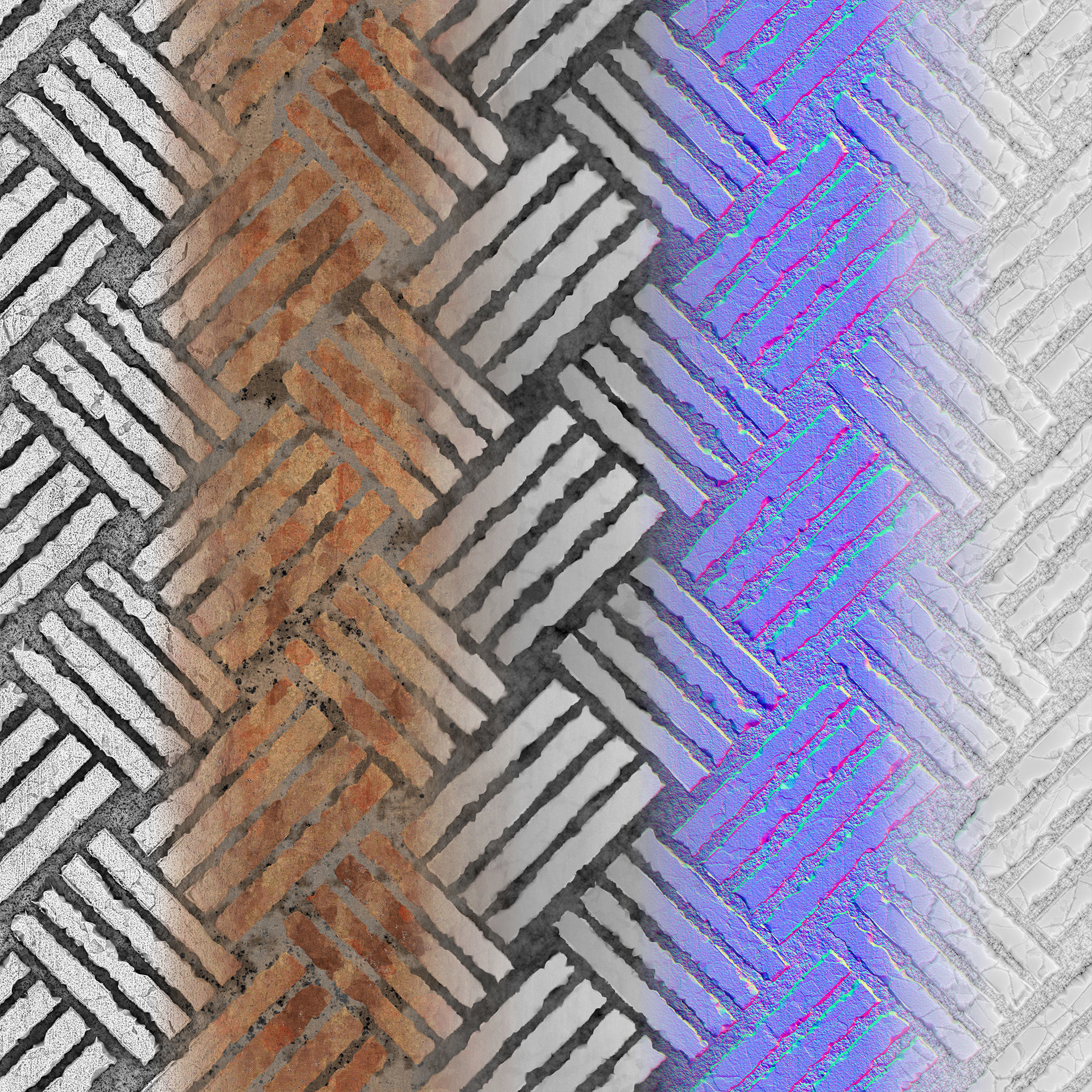 PBR Bricks 03 - Tileable 4K Texture - PBR Texture_3