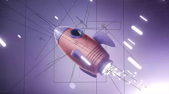 Stylize Rocket Cartoon