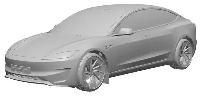 Tesla Model 3 Performance 2024- Exterior Scan 3D model 3D model