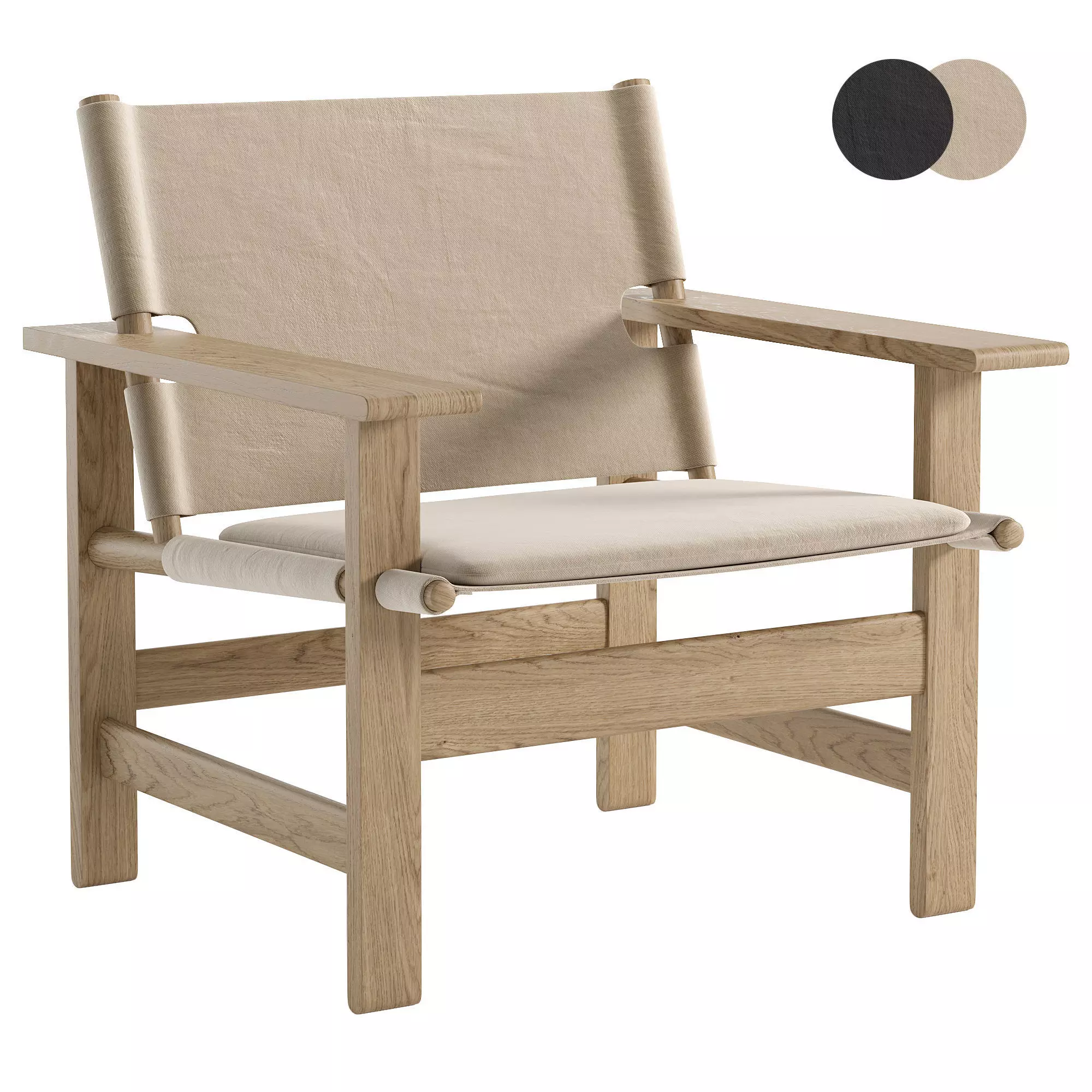 The Canvas Chair 3D model_0