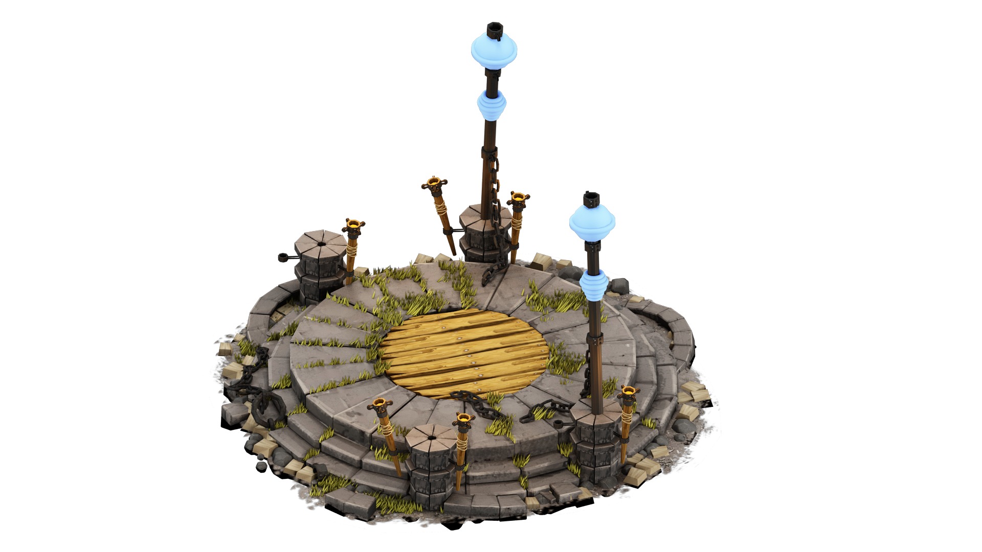 sacred altar 3D model  high-poly 3D model_4