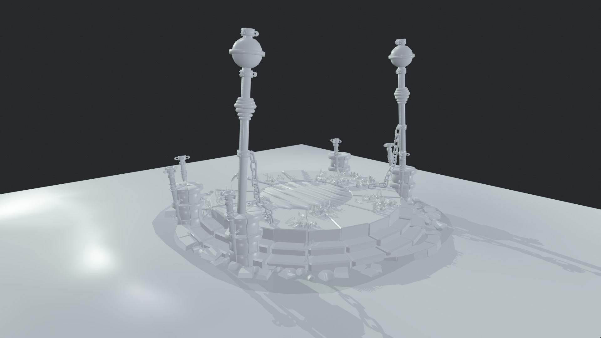 sacred altar 3D model  high-poly 3D model_7