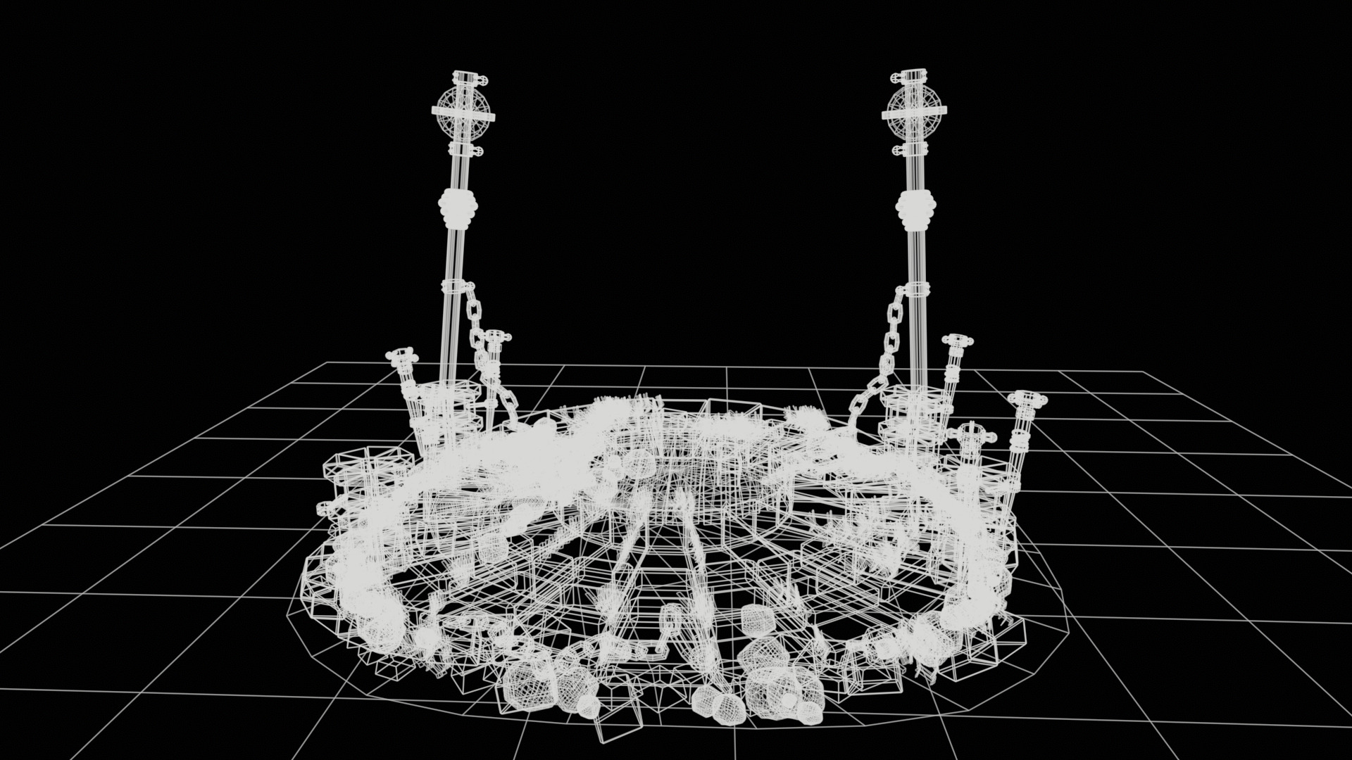 sacred altar 3D model  high-poly 3D model_15