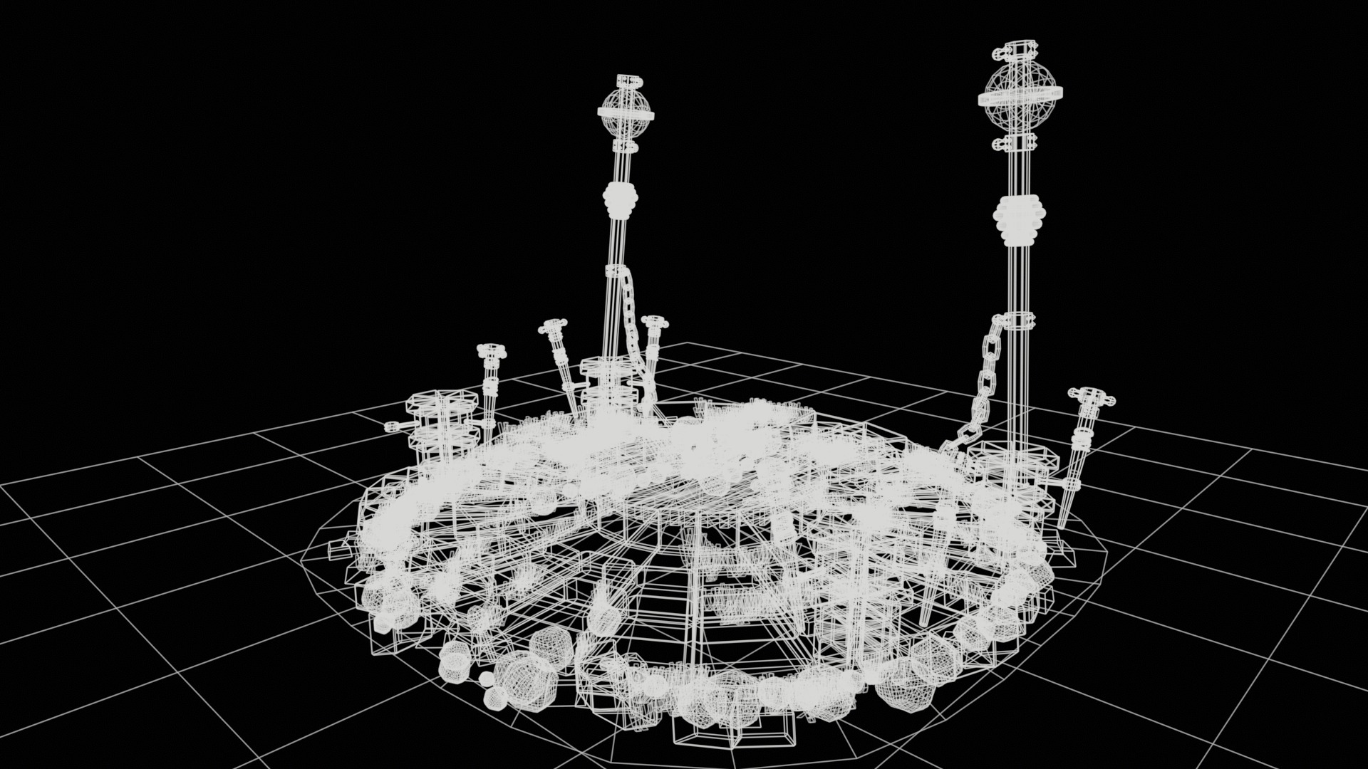 sacred altar 3D model  high-poly 3D model_16