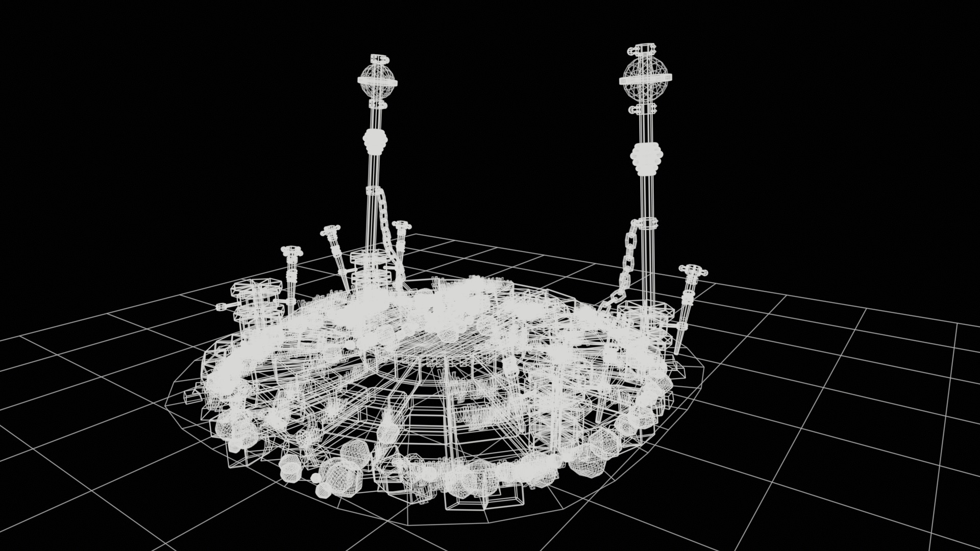 sacred altar 3D model  high-poly 3D model_14