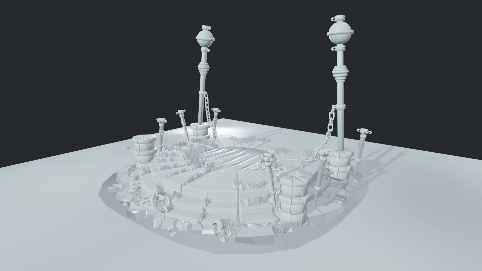 sacred altar 3D model  high-poly 3D model_8