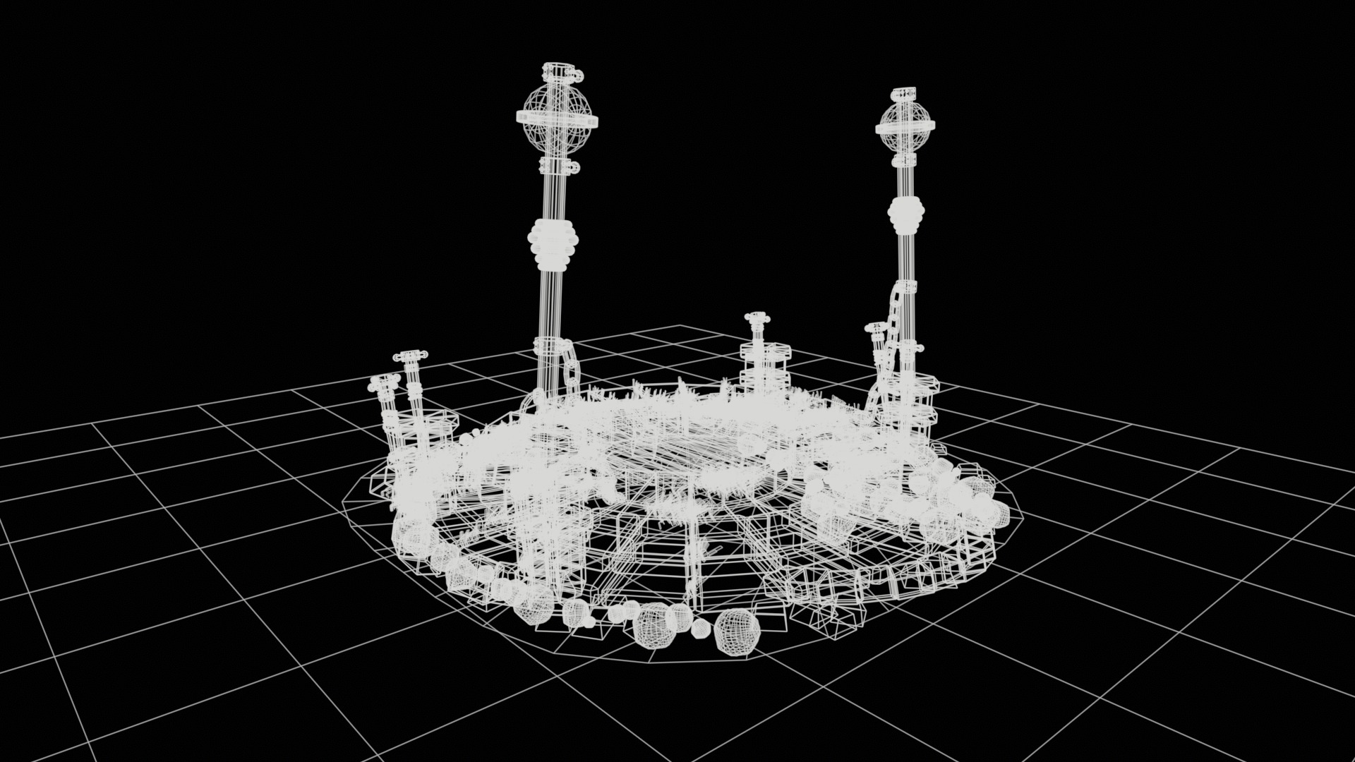 sacred altar 3D model  high-poly 3D model_17