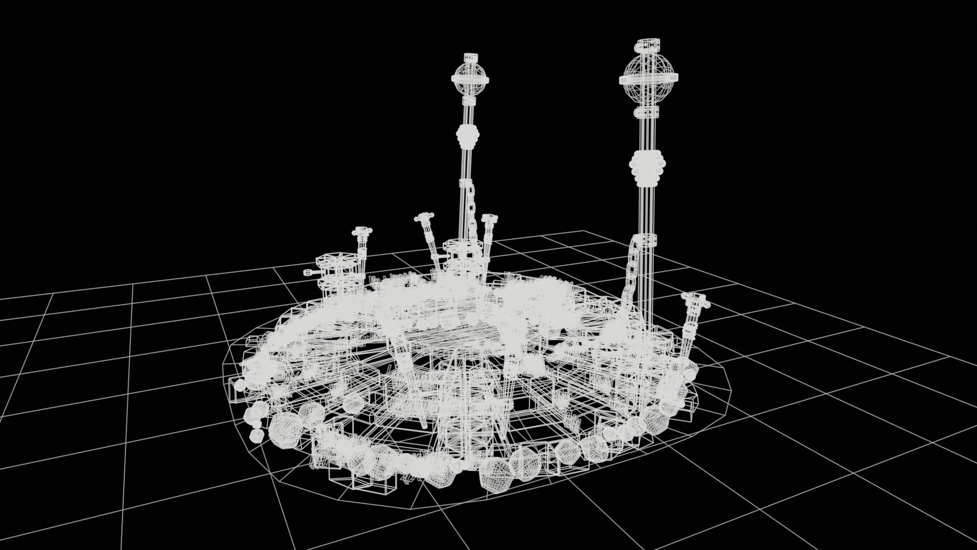 sacred altar 3D model  high-poly 3D model_13