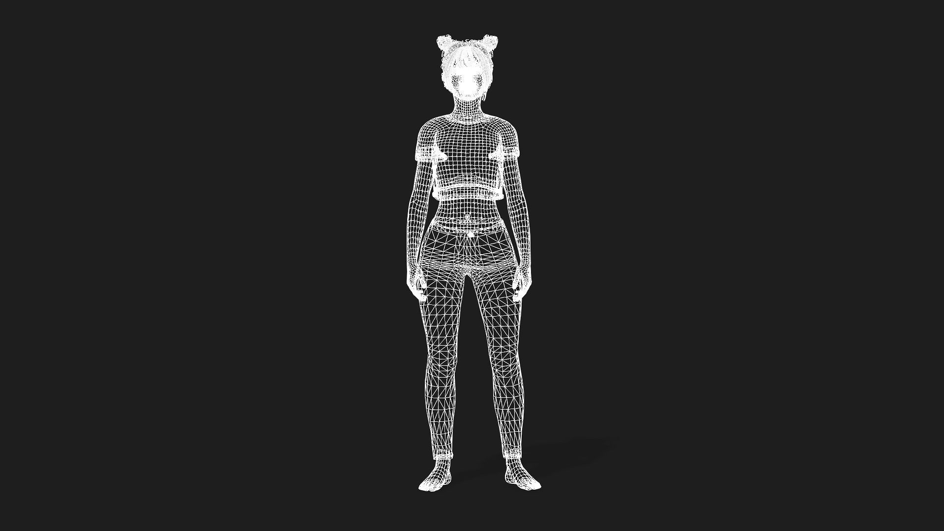 Beautiful Female Character Animation Ready Model 3D model_10