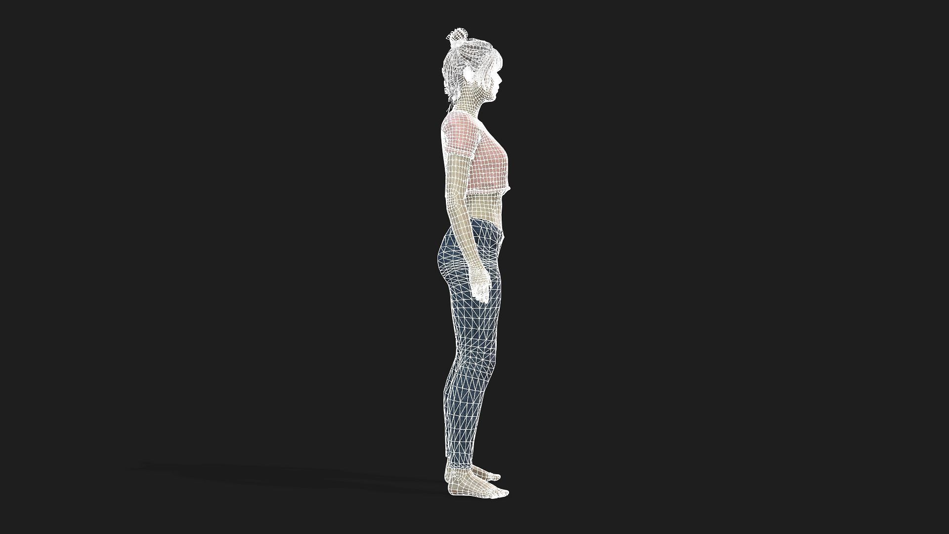 Beautiful Female Character Animation Ready Model 3D model_15