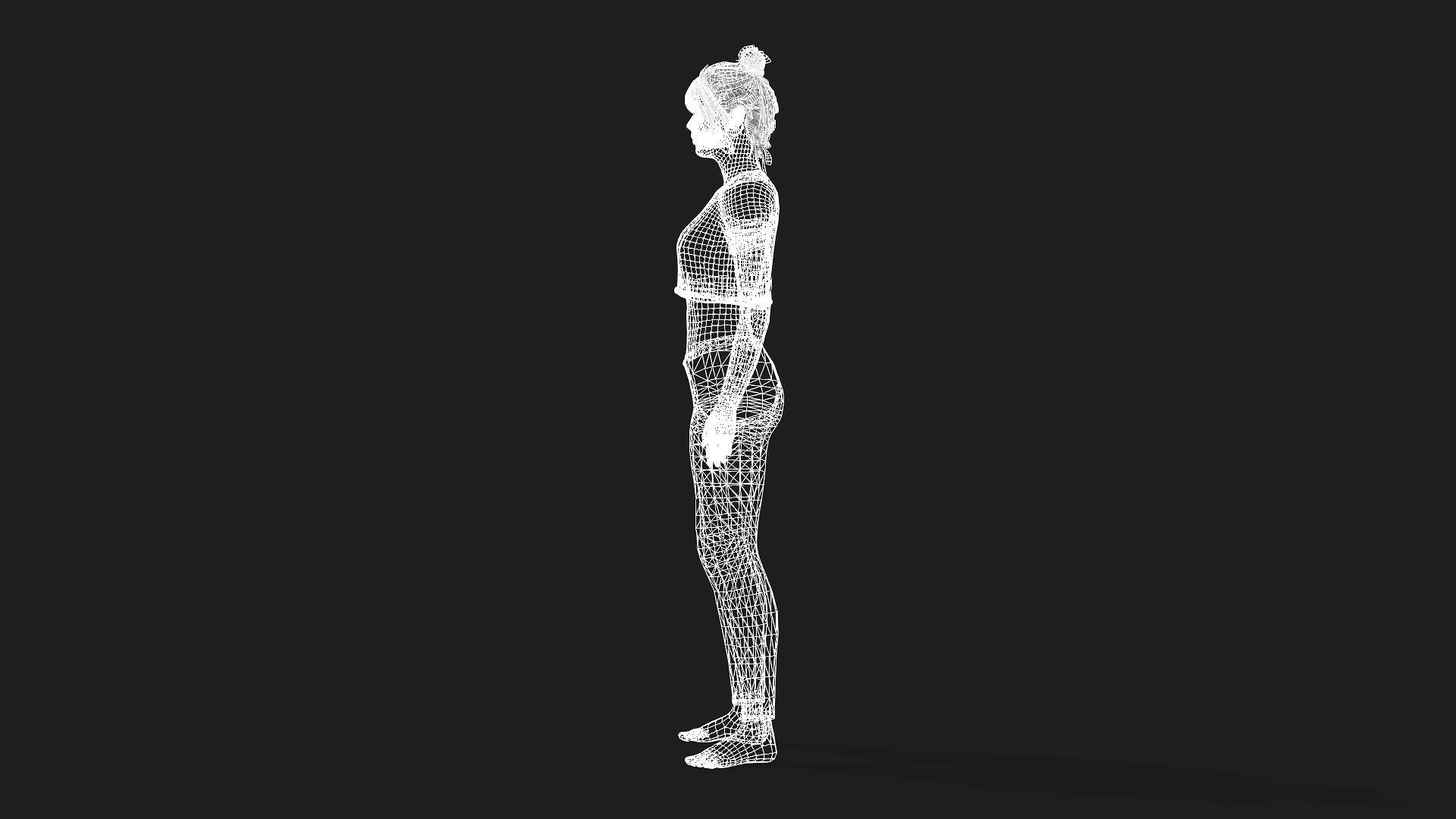 Beautiful Female Character Animation Ready Model 3D model_12