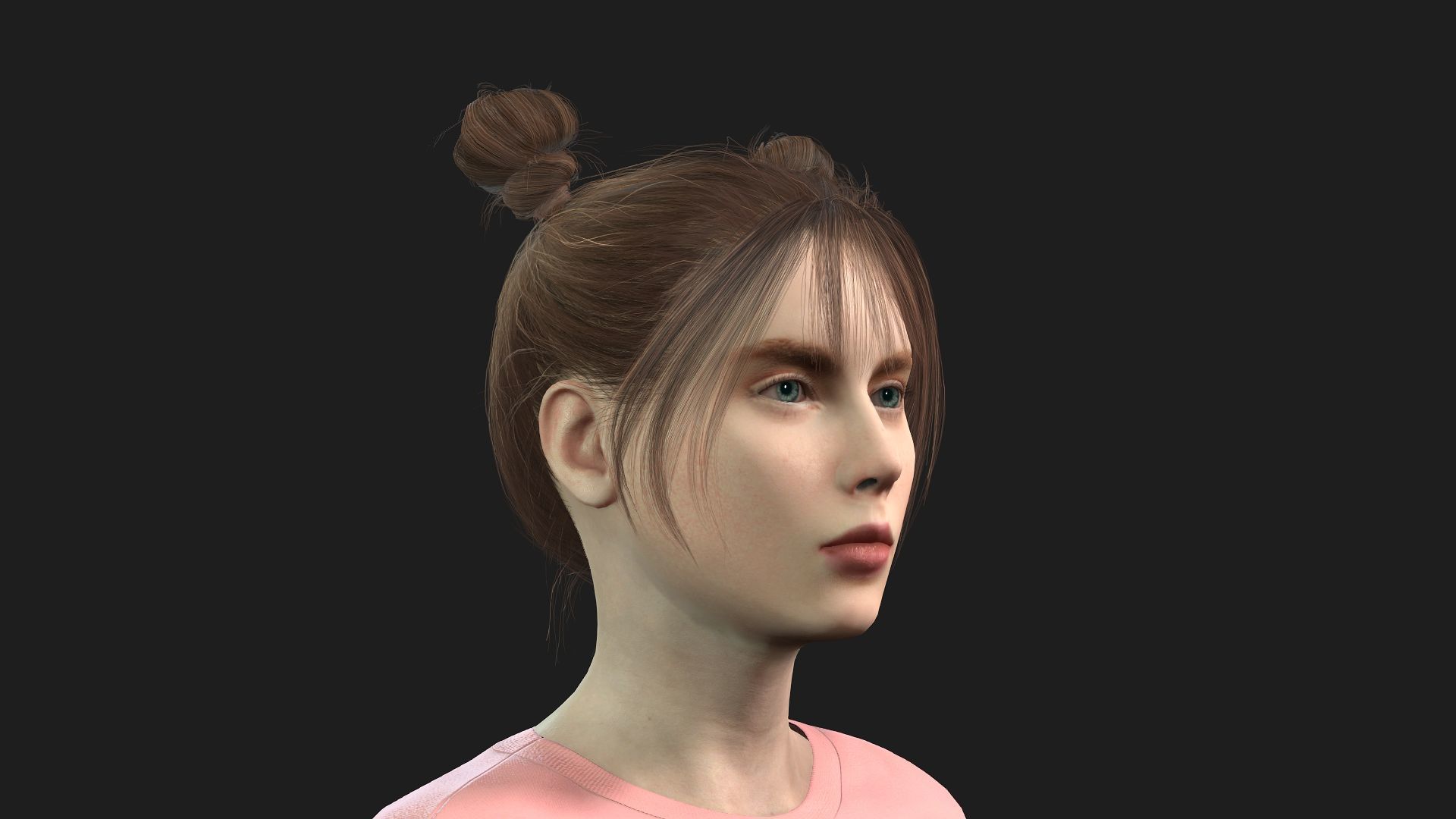 Beautiful Female Character Animation Ready Model 3D model_7