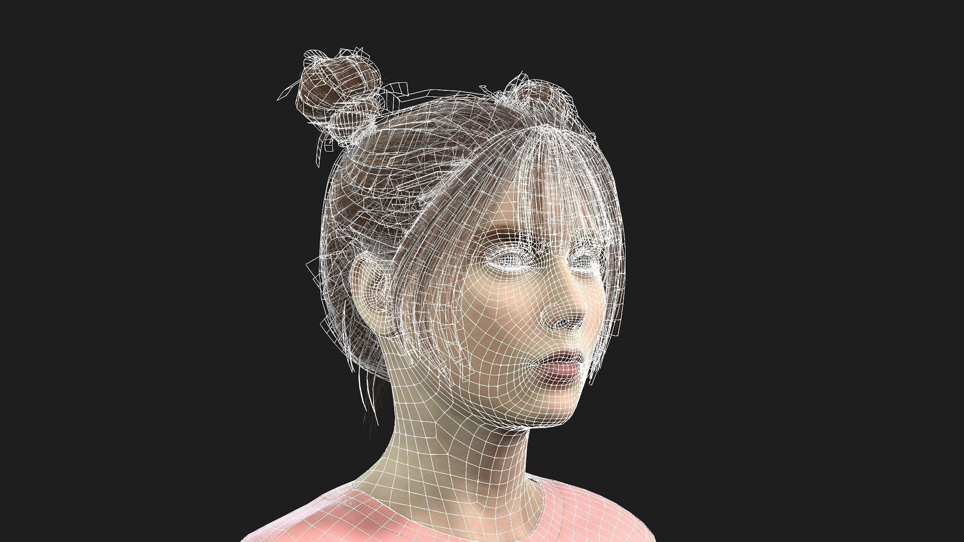 Beautiful Female Character Animation Ready Model 3D model_21