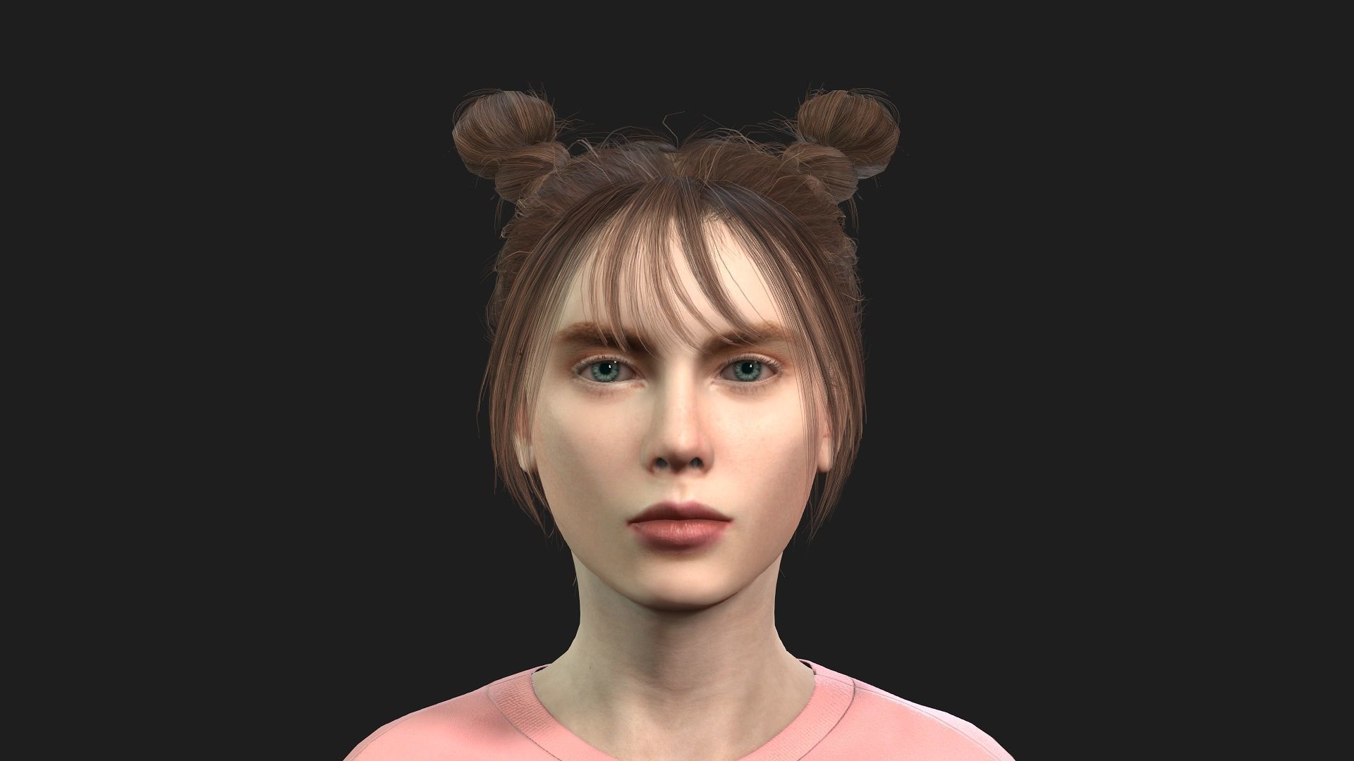 Beautiful Female Character Animation Ready Model 3D model_5