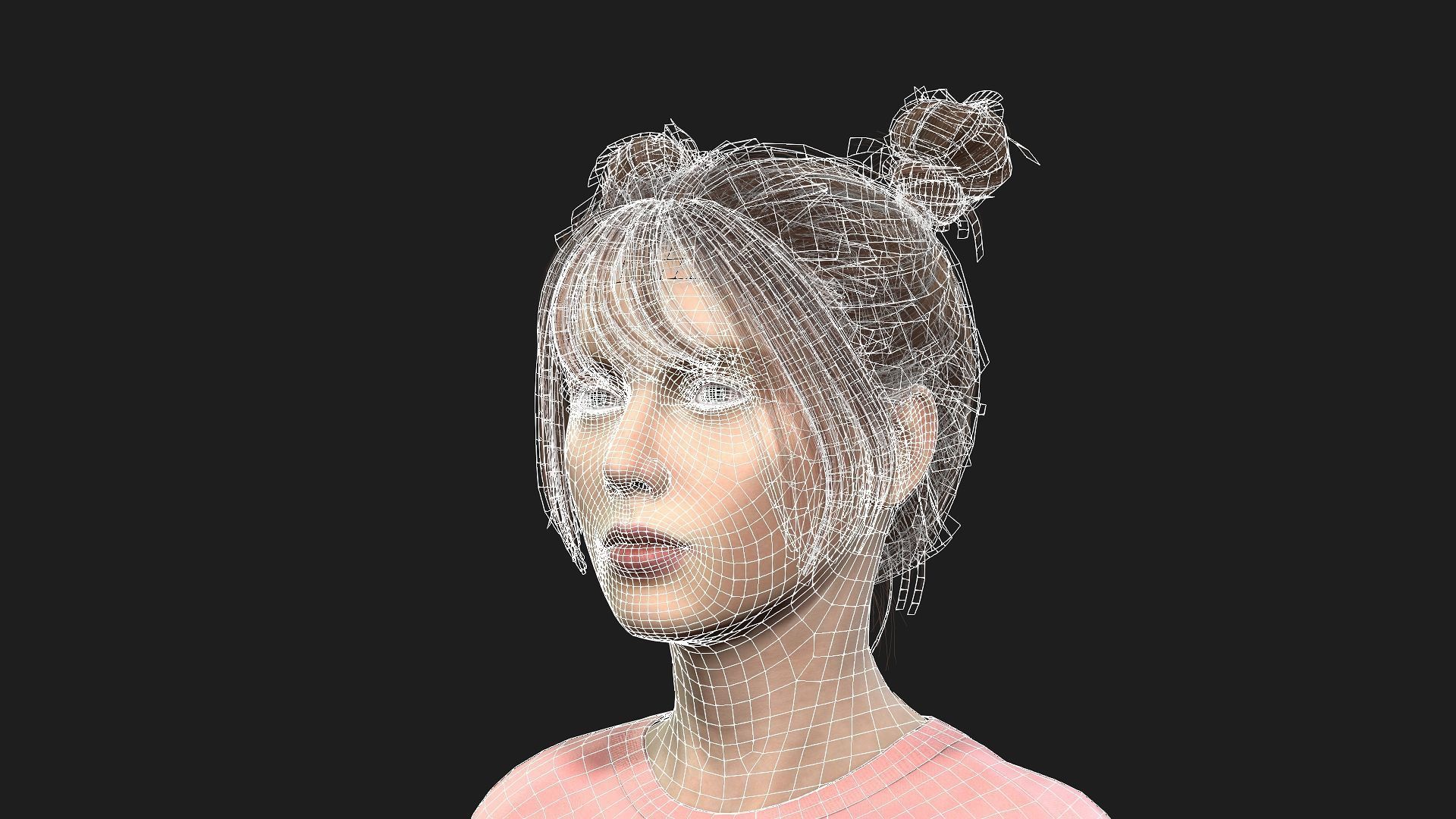 Beautiful Female Character Animation Ready Model 3D model_20