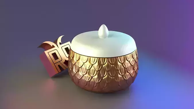 Luxury patterned candy container