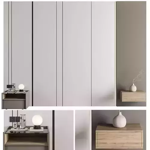 Headboard Wall Panel Composition 09 3D model