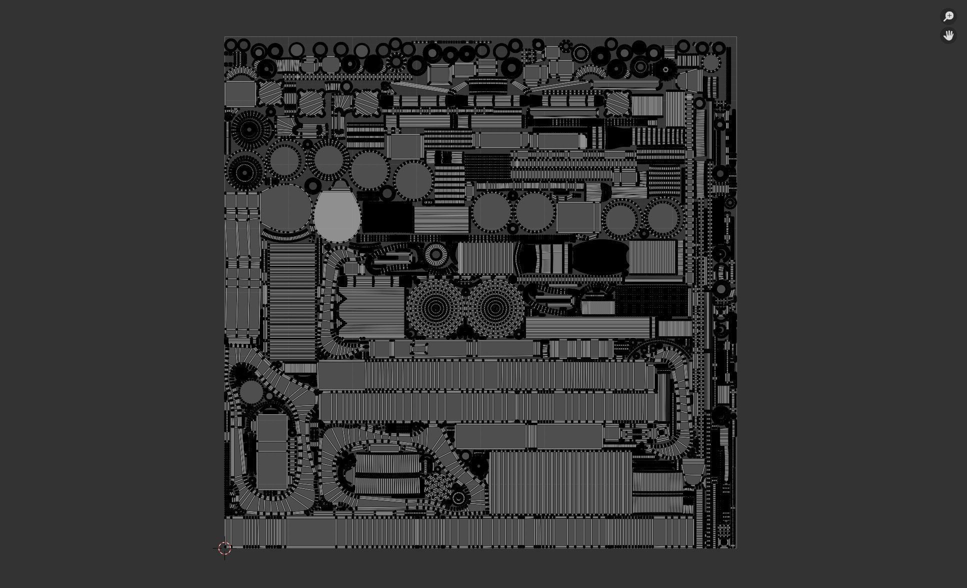 Steampunk Old Gun Concept for games 3D model_34