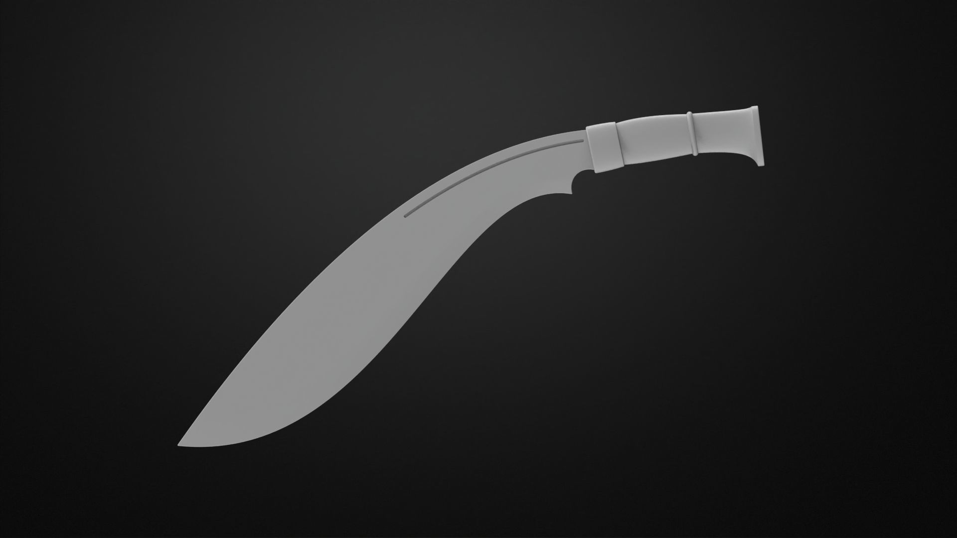 Weapons Encyclopedia 110 Khukuri 3D print model_1