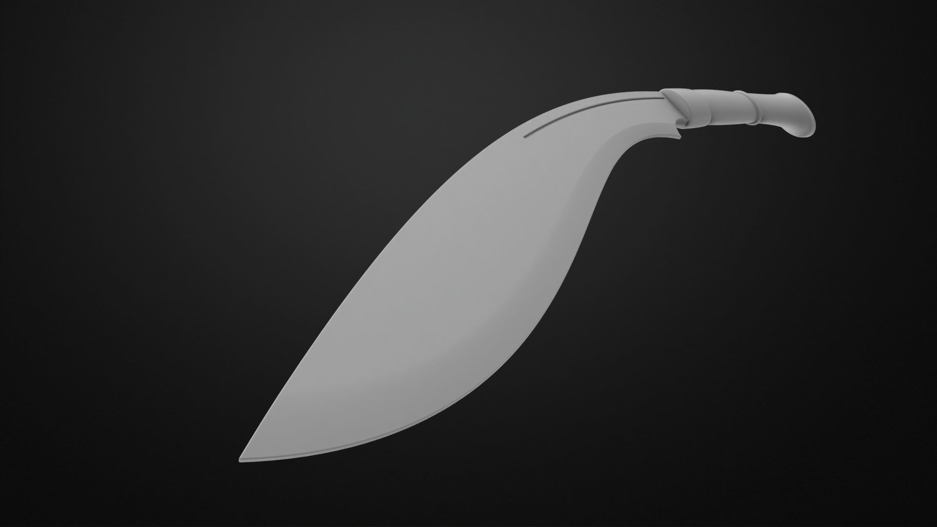 Weapons Encyclopedia 110 Khukuri 3D print model_5