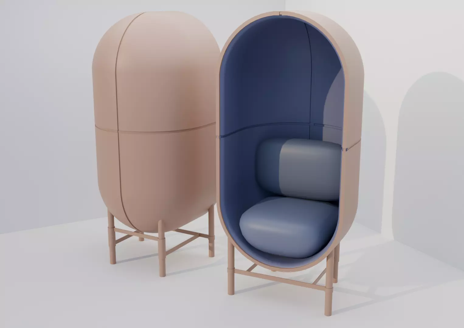 Stylish office chair 3D model 3D model_0