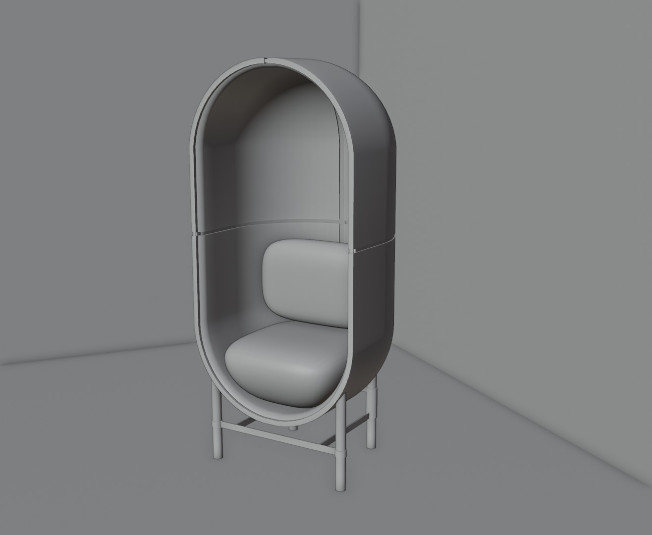 Stylish office chair 3D model 3D model_1