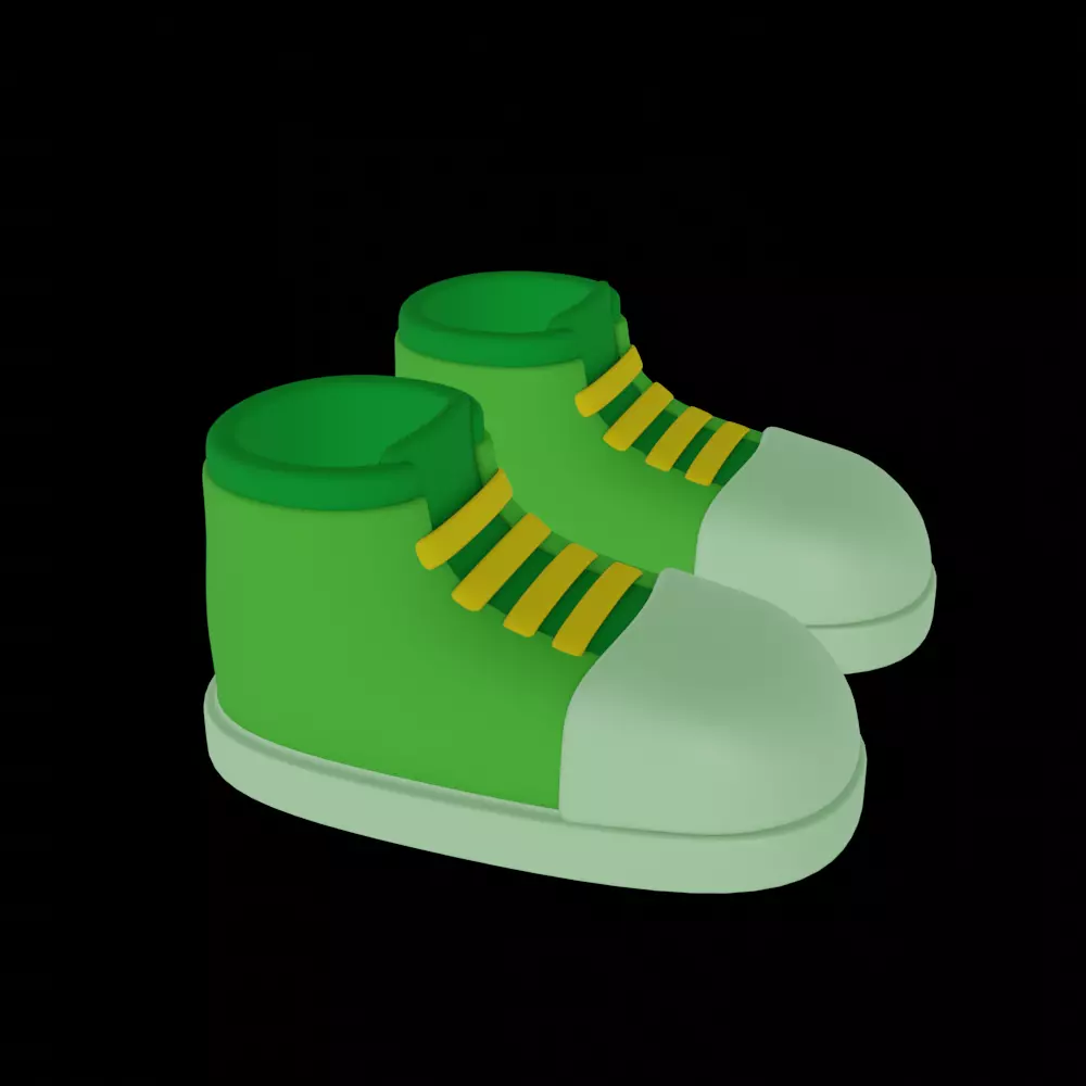  Kids Shoes  Free 3D model_0