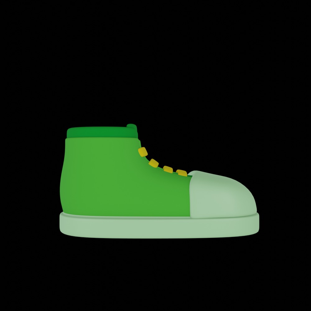  Kids Shoes  Free 3D model_1