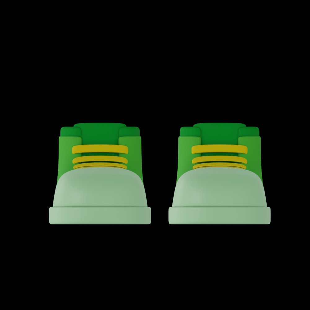  Kids Shoes  Free 3D model_3