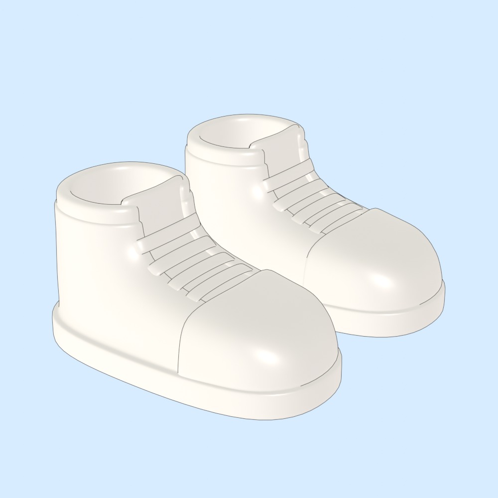  Kids Shoes  Free 3D model_4