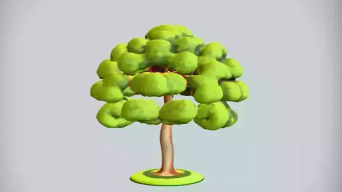stylized spherical tree