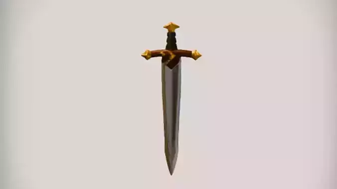 Cartoonish medieval sword