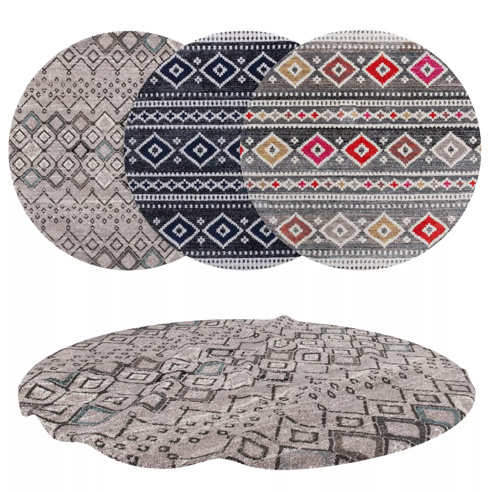 Rugs No 1001 Low-poly 3D model_0