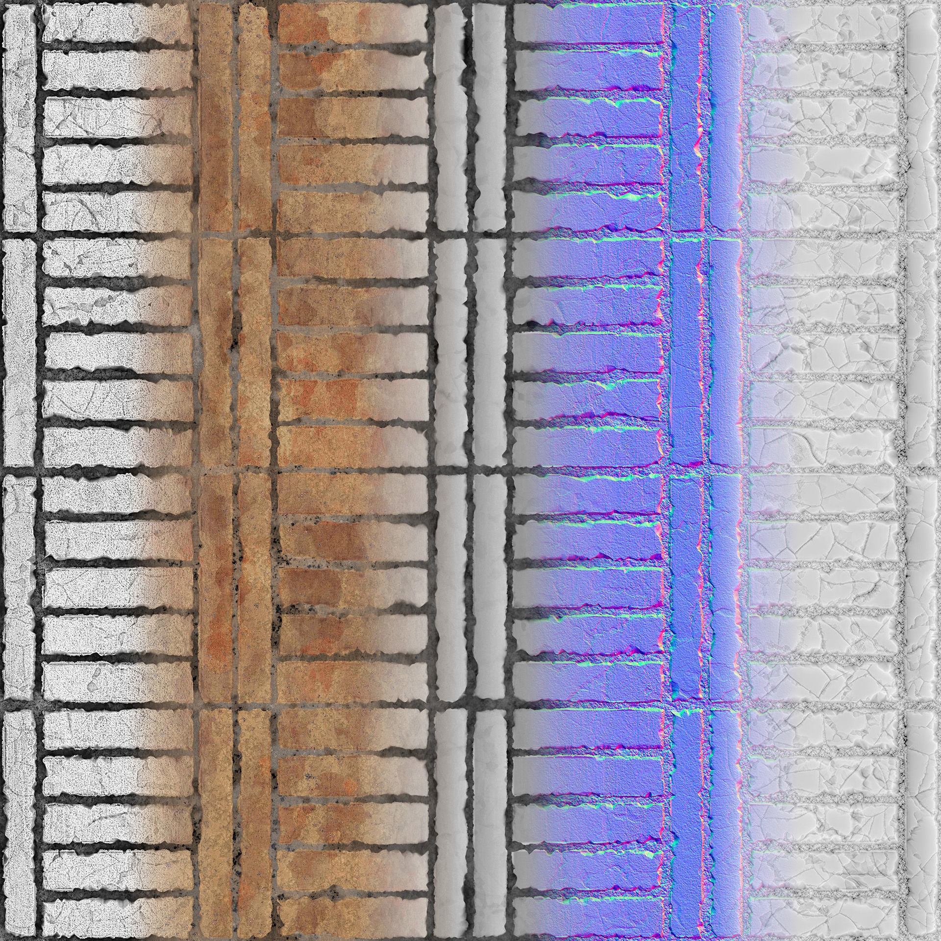 PBR Bricks 05 - Tileable 4K Texture Texture_3