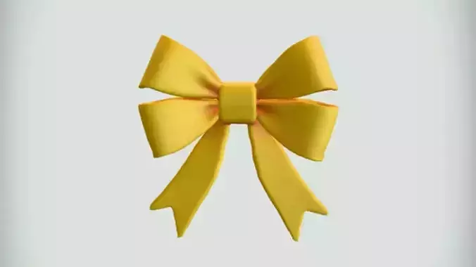 yellow decorative bow